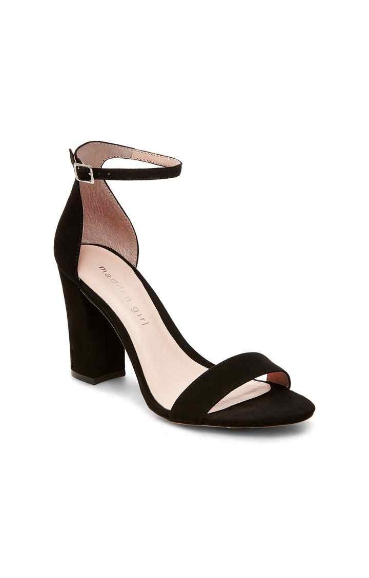 Beella Black Heel Sandals