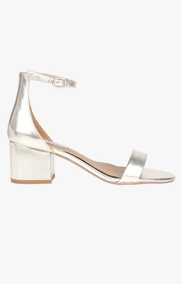 Irenee Gold Heel Sandals