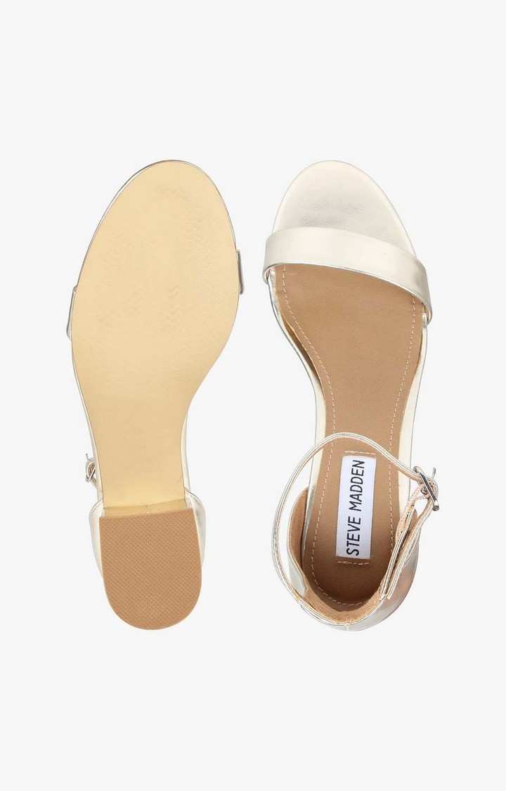 Irenee Gold Heel Sandals