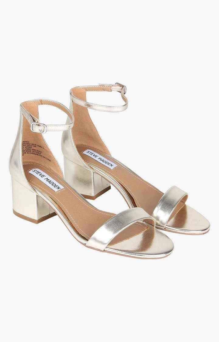 Irenee Gold Heel Sandals
