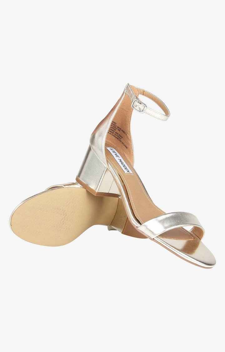 Irenee Gold Heel Sandals
