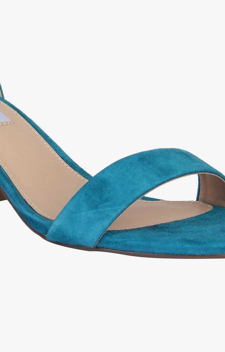 Irenee Blue Heel Sandals