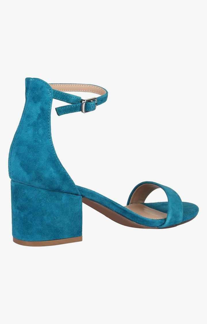 Irenee Blue Heel Sandals