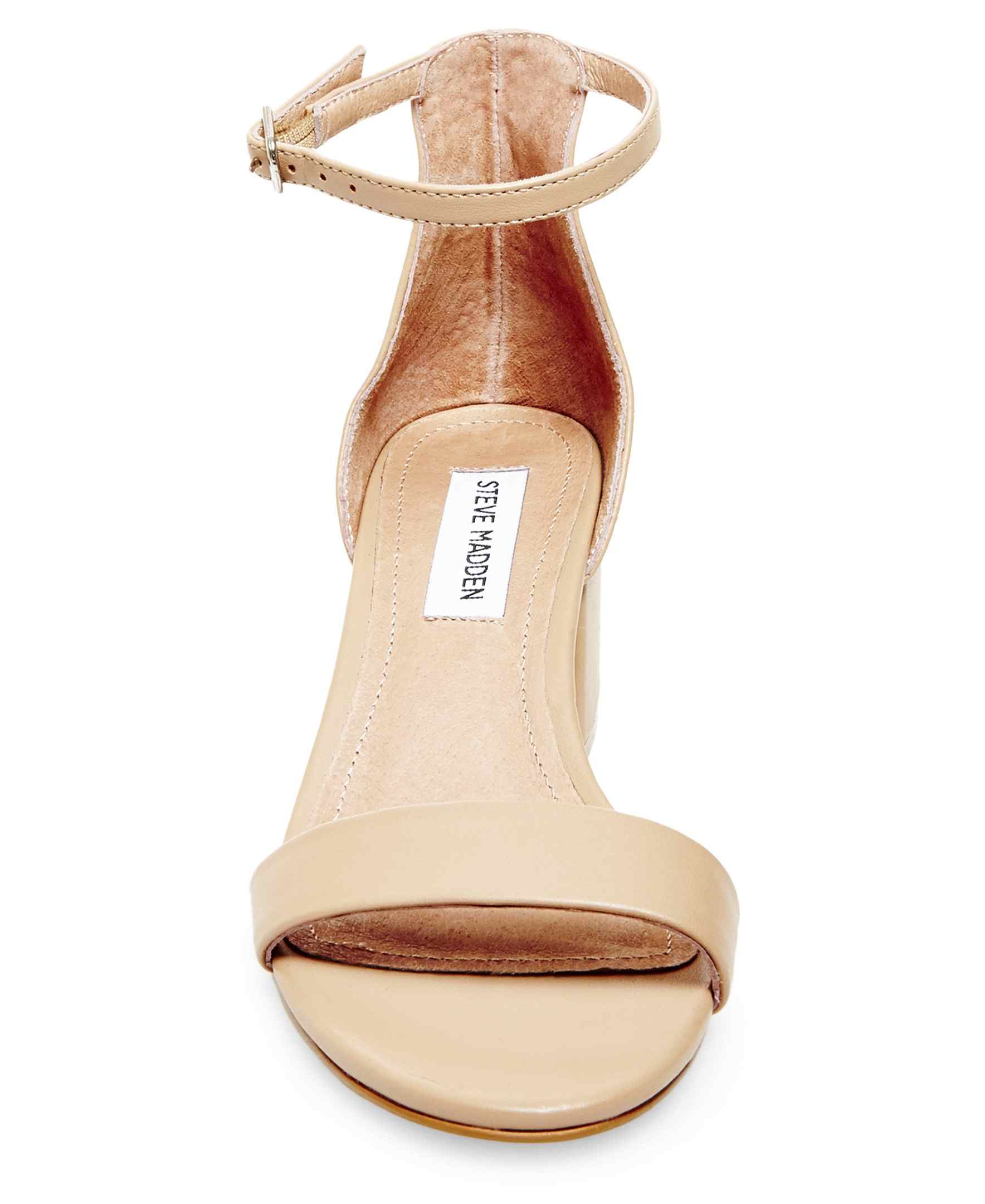 Irenee Tan Leather Heels Sandals