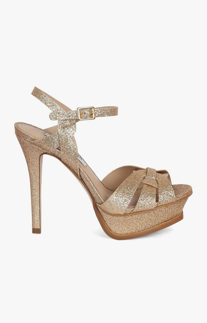Kananda Gold Heel Sandals