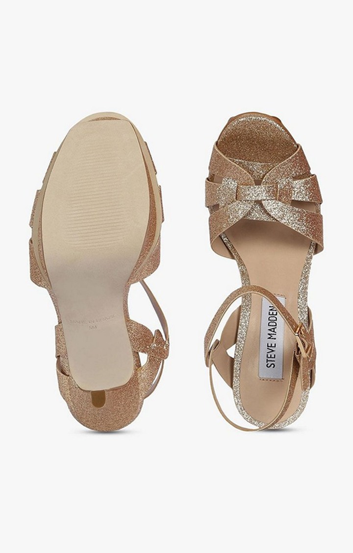 Kananda Gold Heel Sandals