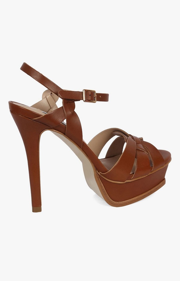 Kananda Red Heel Sandals
