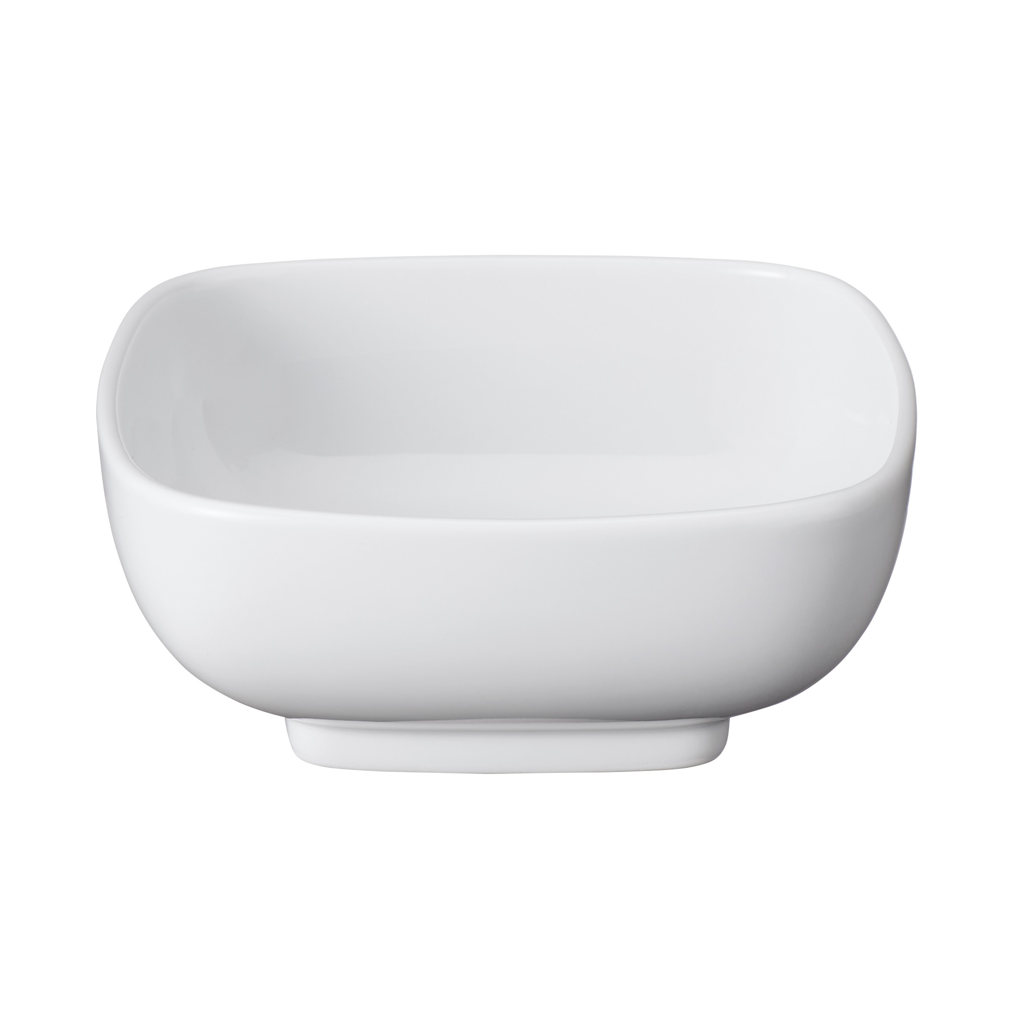 WHITE PORCELAIN SQUARE BOWL MIDDLE