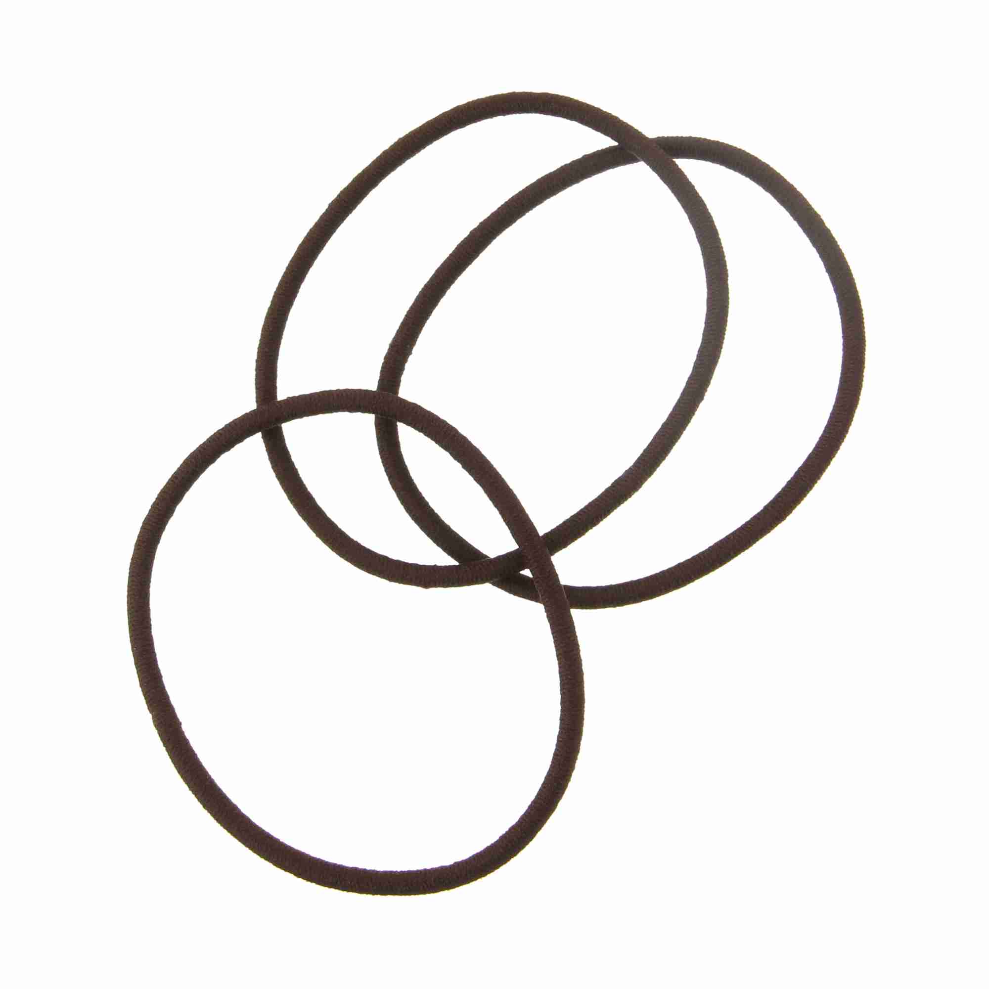 HAIR RUBBER RING THIN BROWN