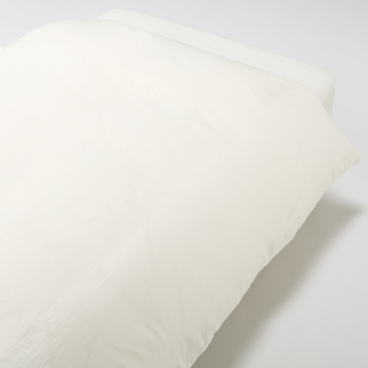 MUJI | LINEN PLAIN WEAVE DUVET COVER K OFF WHITE