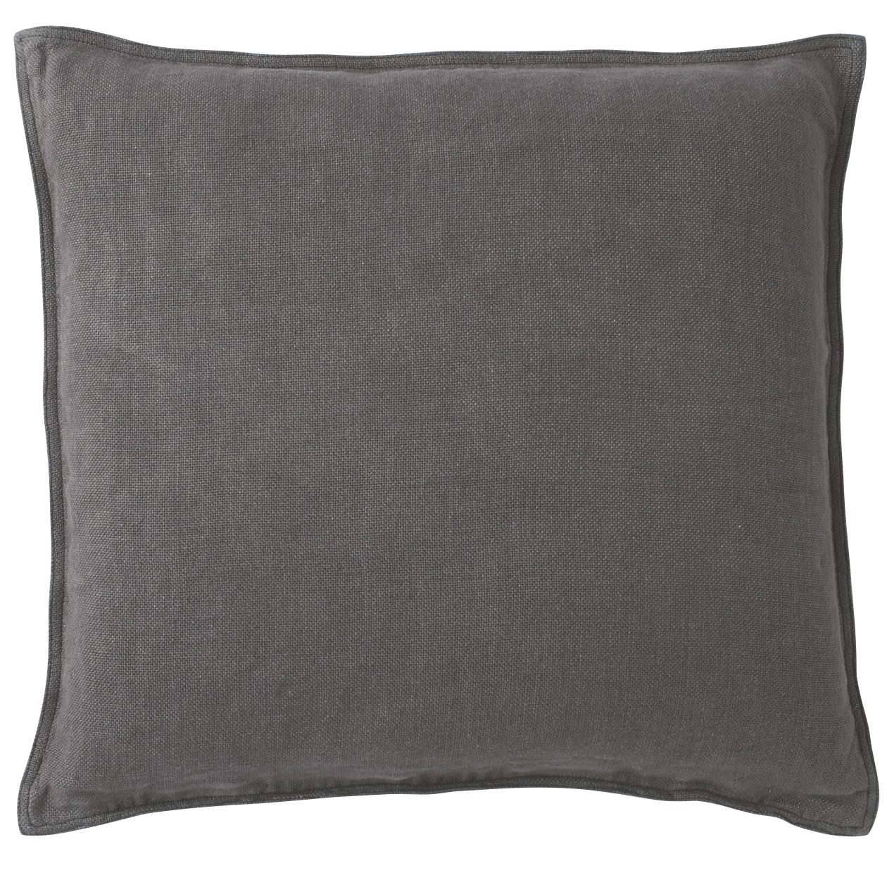 WASHED LINEN CUSHION COVER DARK GRAY
