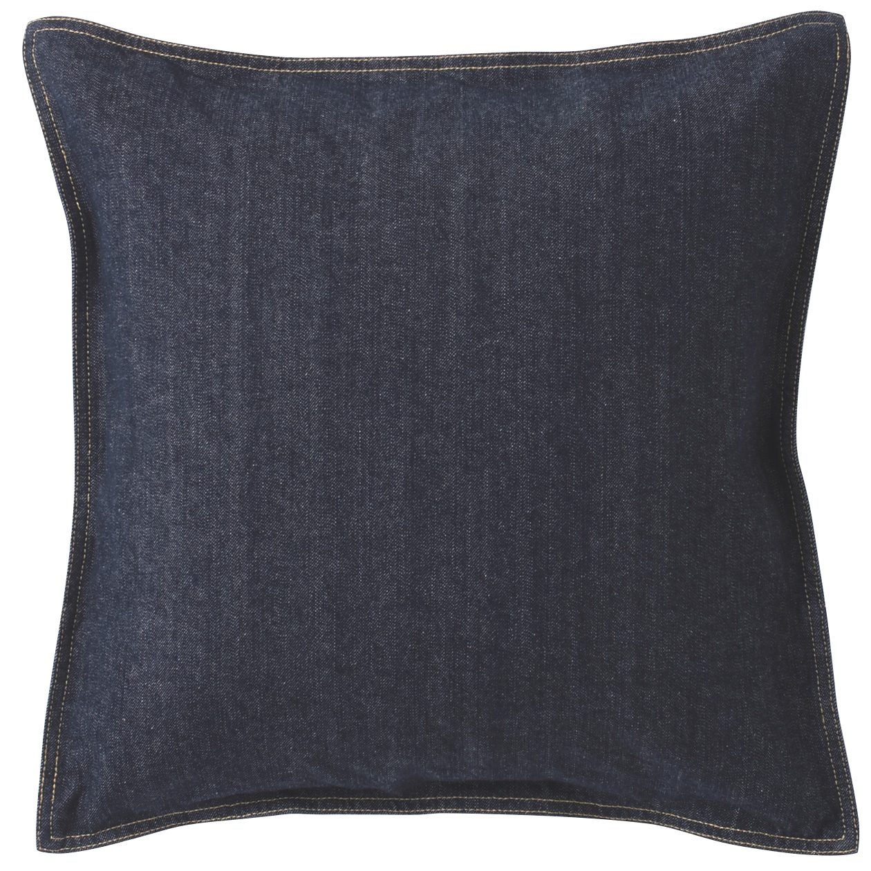 COTTON DENIM CUSHION COVER NAVY