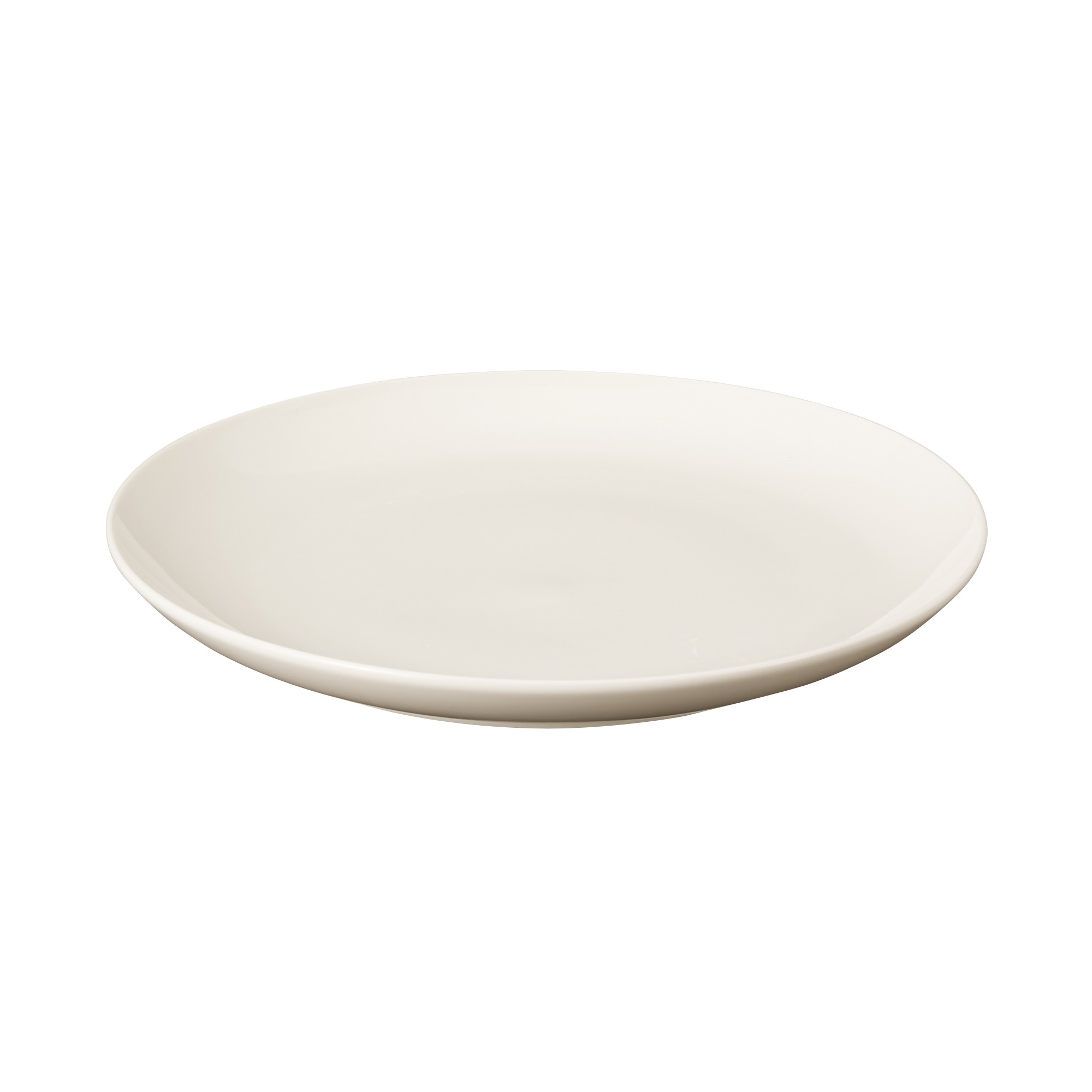 PORCELAIN BEIGE PLATE L 23CM