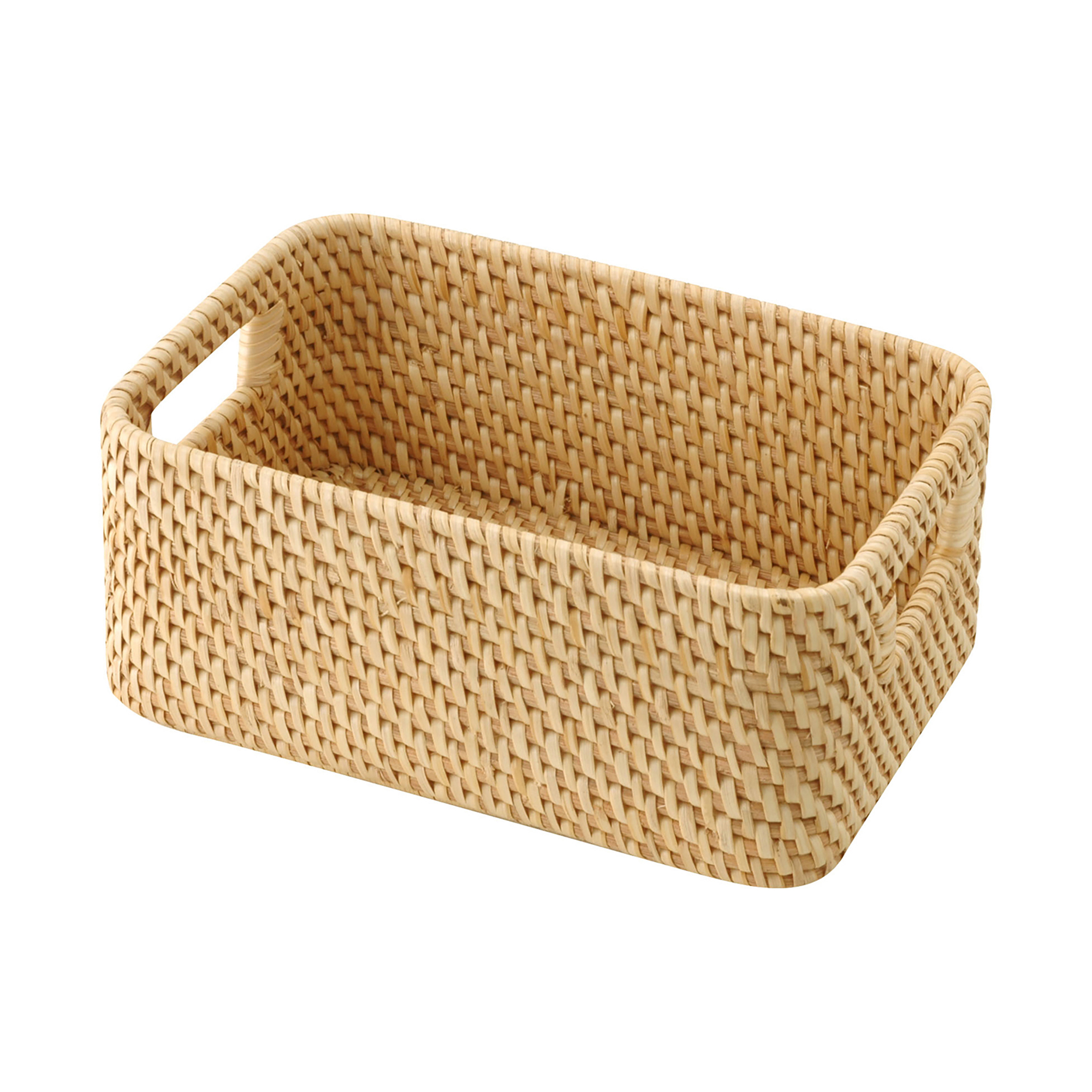 RATTAN BOX WITH HANDLE