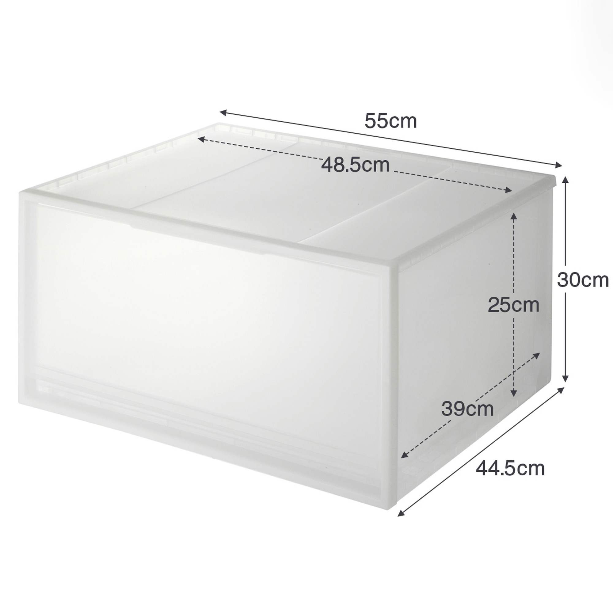 PP STORAGE BOX / WIDE / L