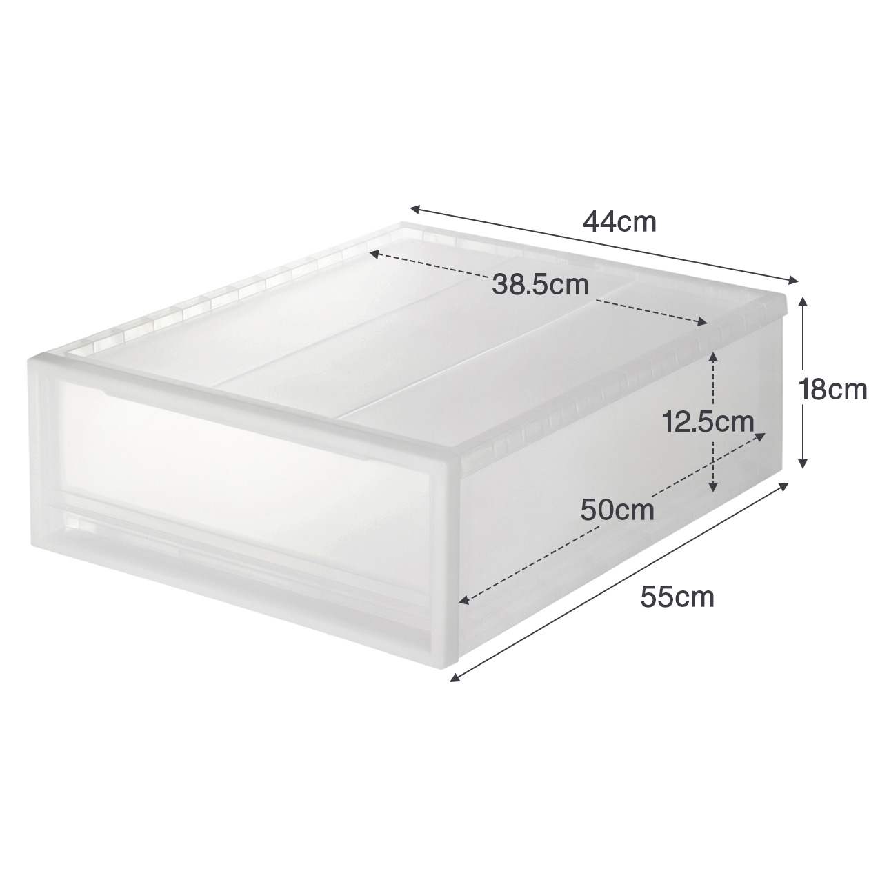 PP STORAGE BOX / WIDE / S