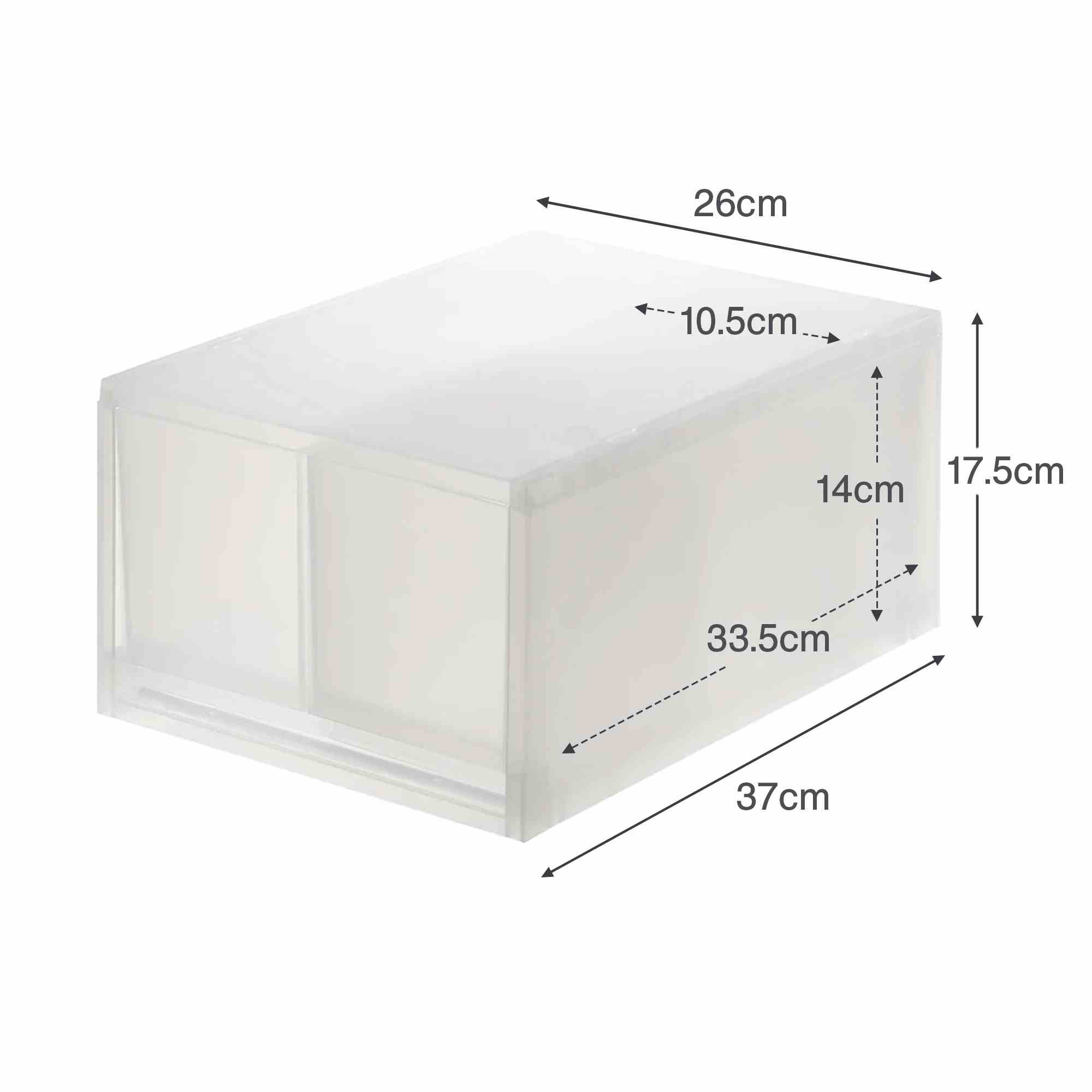 PP STORAGE CASE / DEEP / 2 DRAWERS