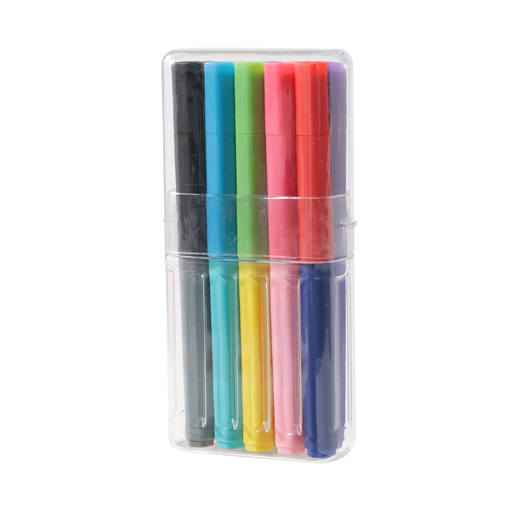 HEXAGONAL WATER-BASED TWIN PEN set of 10 pcs