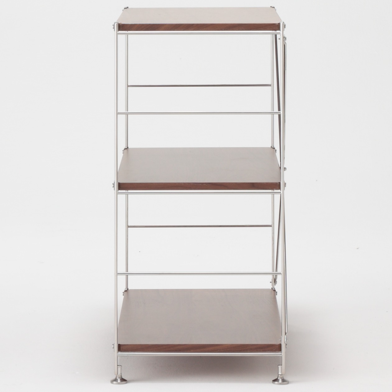 MUJI | STAINLESS UNIT SHELF WALNUT SHELF SET / WIDE / S