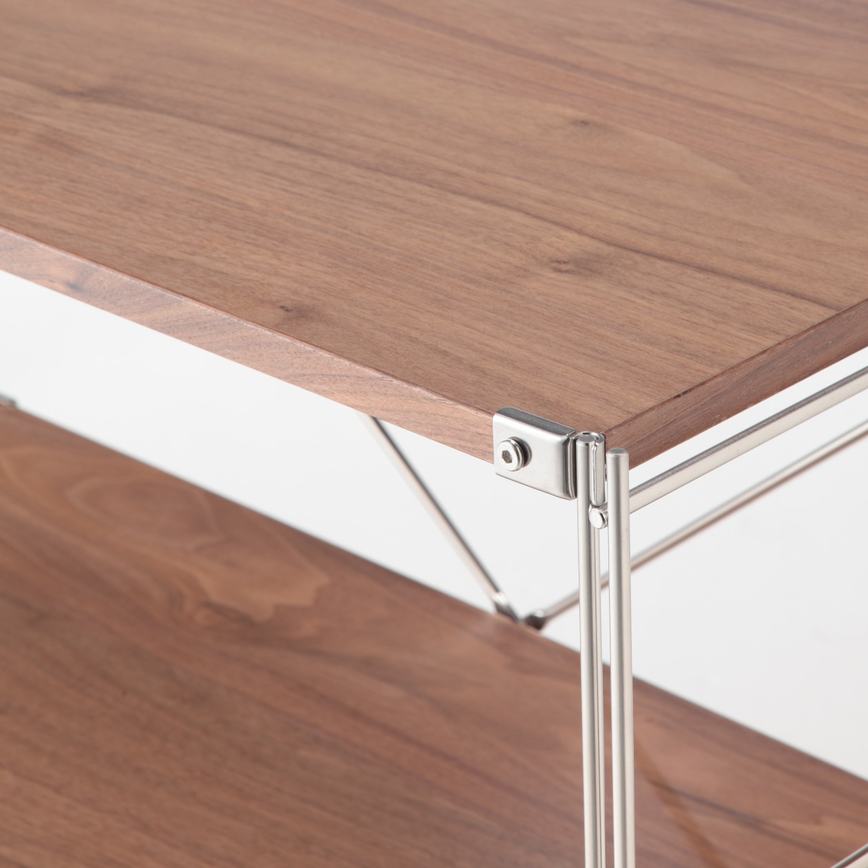 MUJI | STAINLESS UNIT SHELF WALNUT SHELF SET / WIDE / S