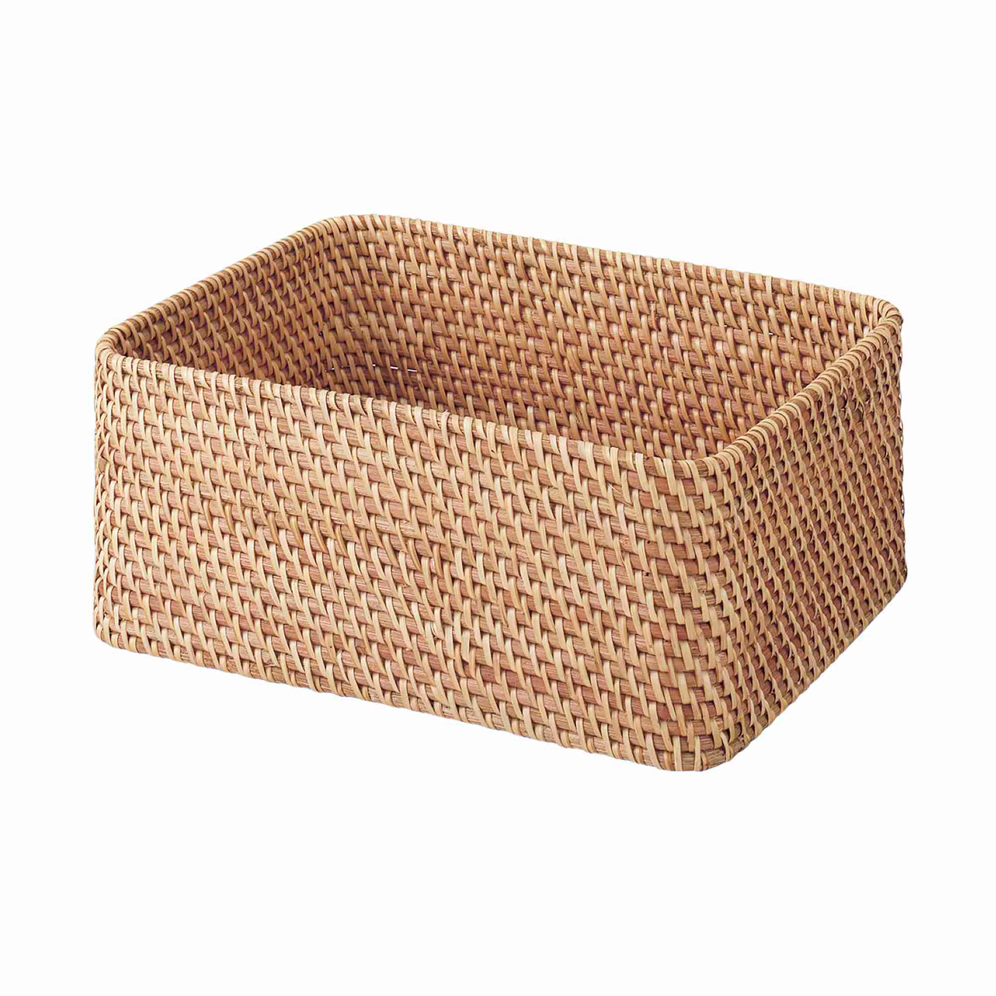 STACKABLE RATTAN BASKET / RECTANGULAR / M