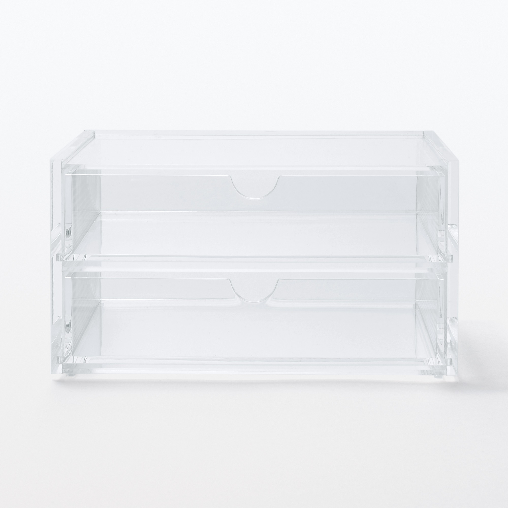 ACRYLIC CASE W/DRAWER 2ROWS CLEAR