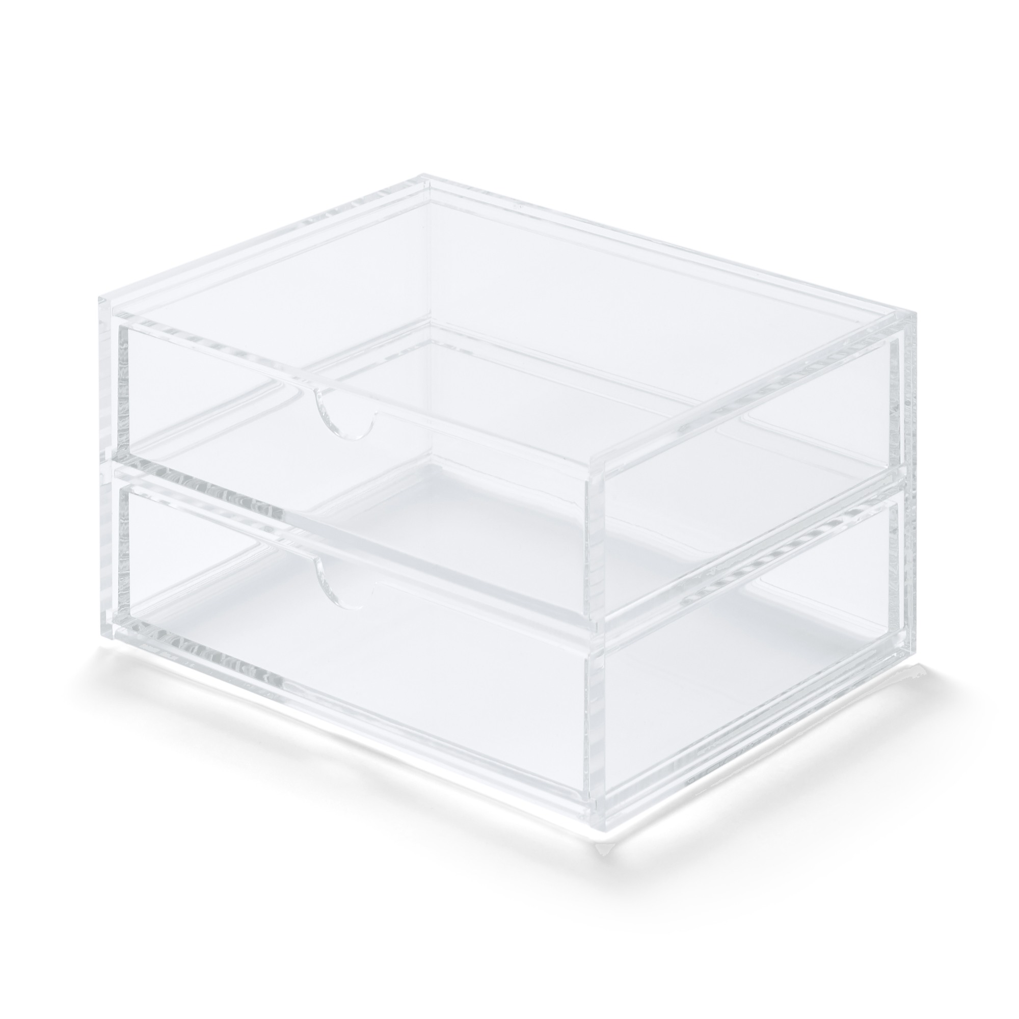 ACRYLIC CASE W/DRAWER 2ROWS CLEAR