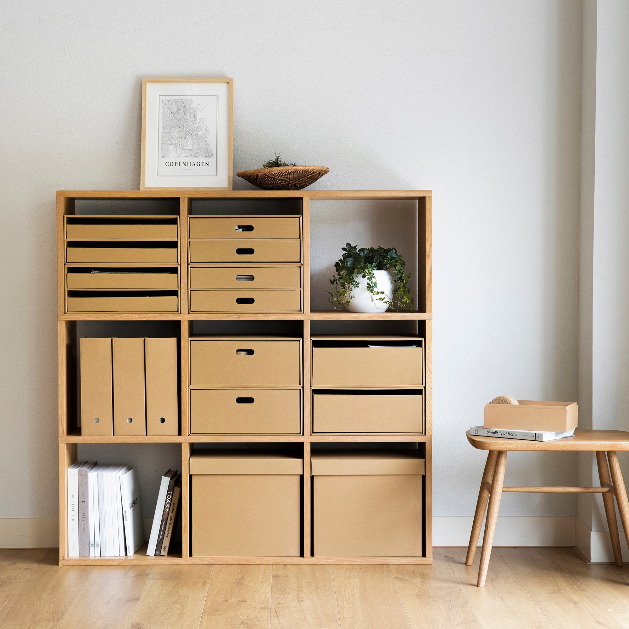 STACKING SHELF / ADDITIONAL / 3 SHELVES / OAK