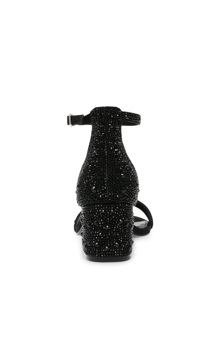 Irenee-G Black Heel Sandals