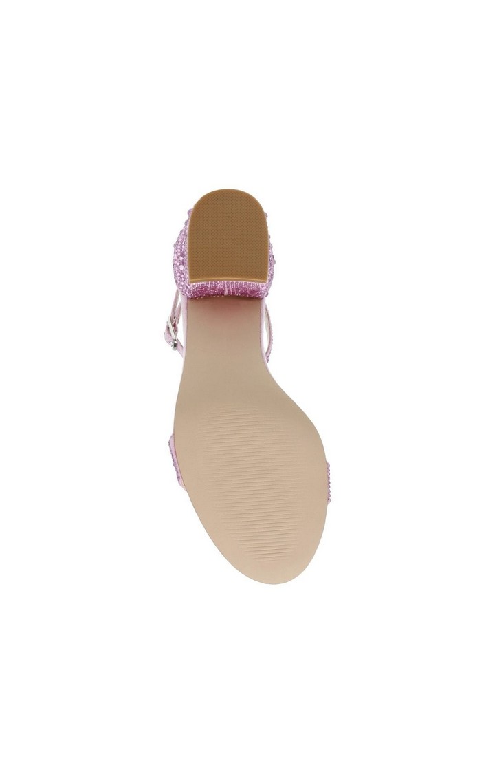 Irenee-G Pink Heel Sandals