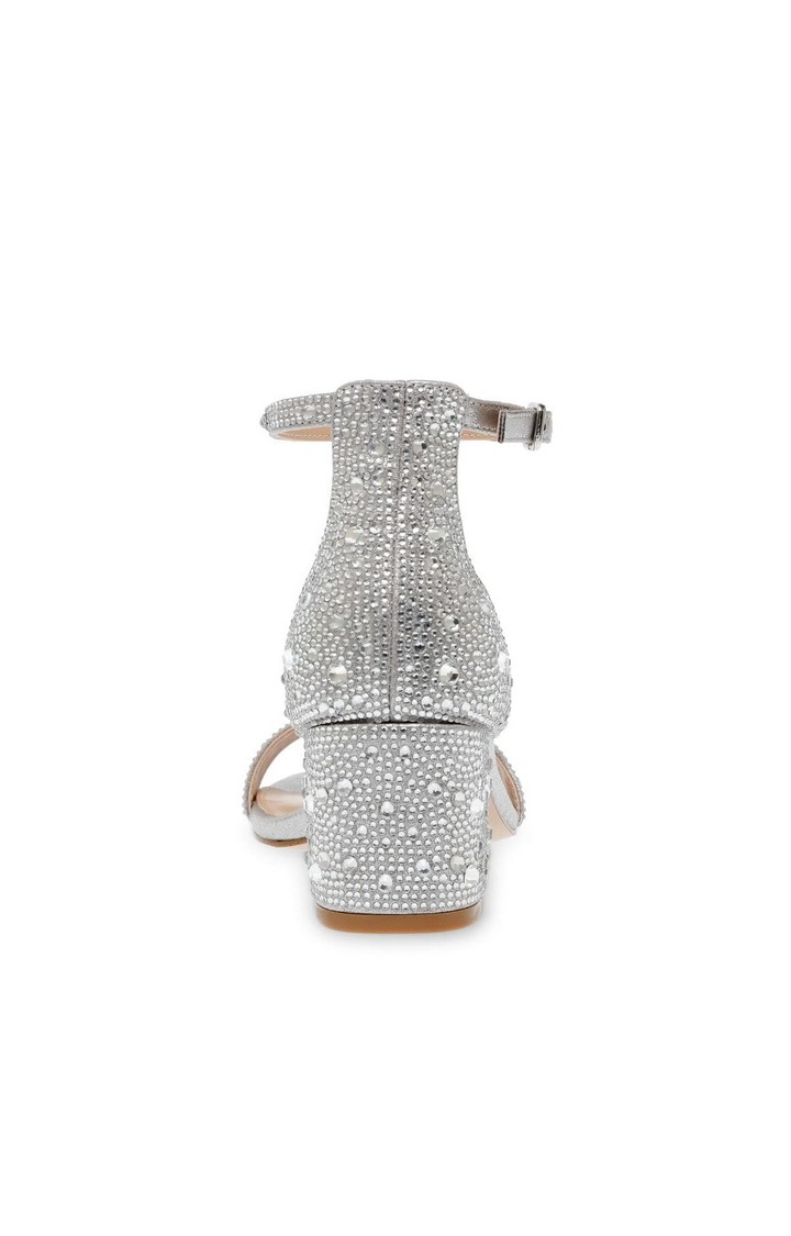 Irenee-G Silver Heel Sandals