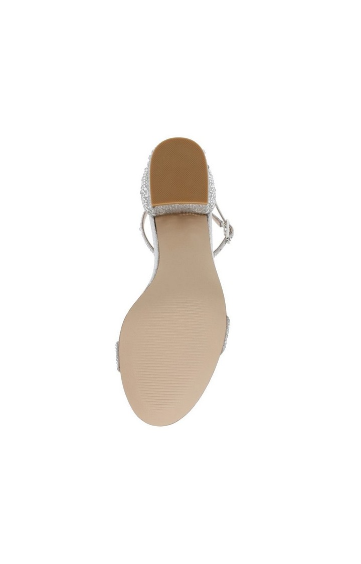 Irenee-G Silver Heel Sandals
