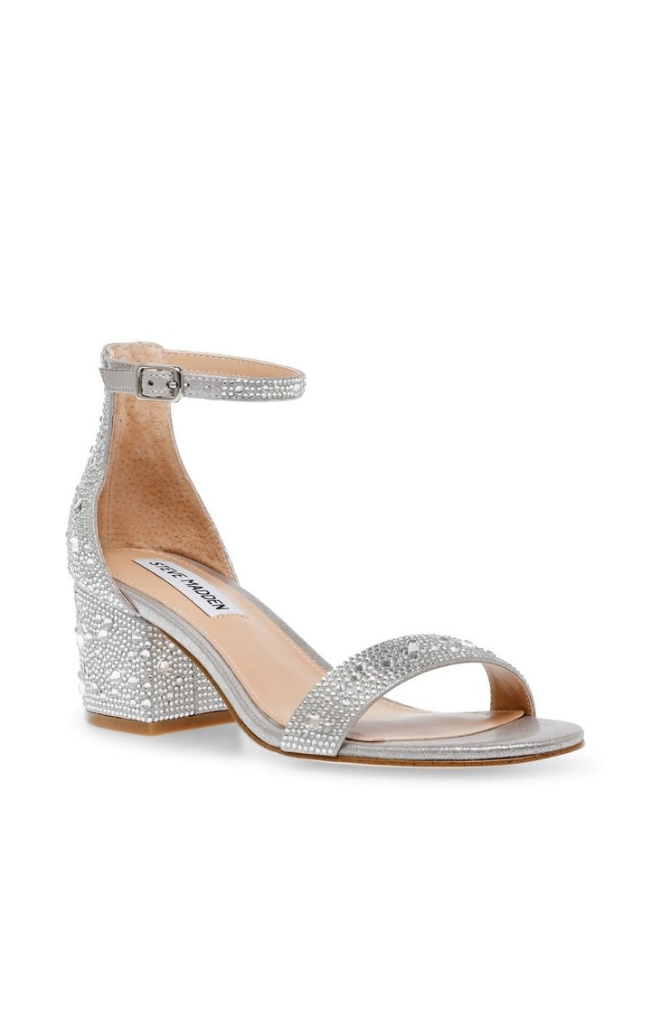 Irenee-G Silver Heel Sandals
