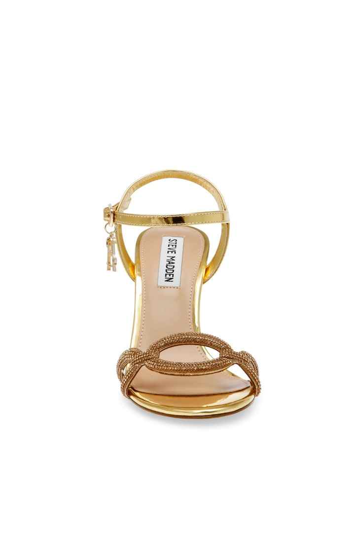 Satire Gold Heel Sandals