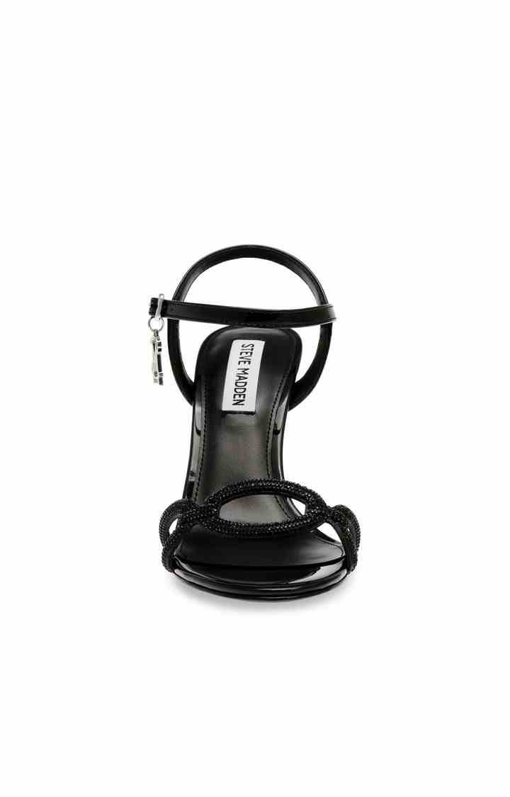 Satire Black Heel Sandals