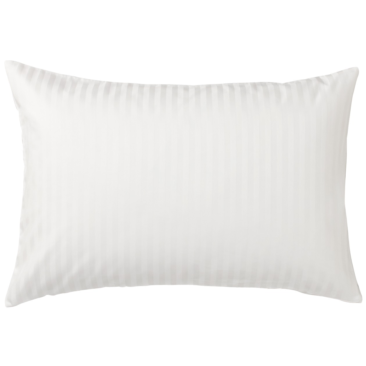 IND CT H.DENSITY SATIN HOTEL USE PILLOW CASE O.WHT STP