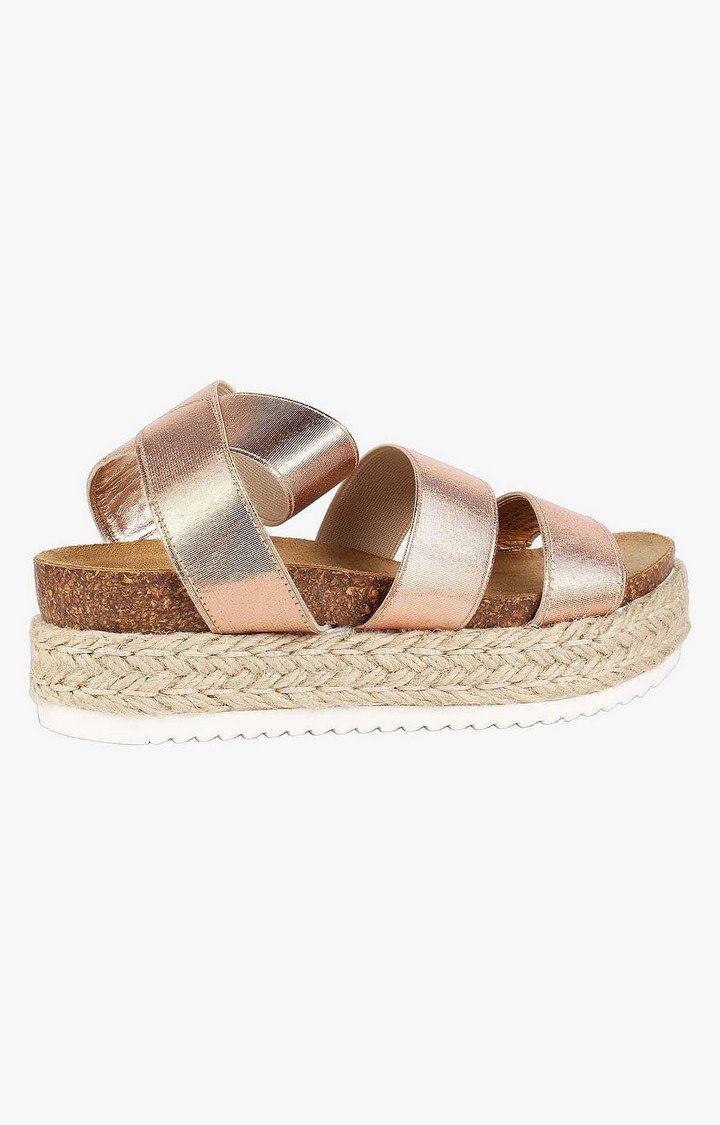 Kimmie Gold Wedges