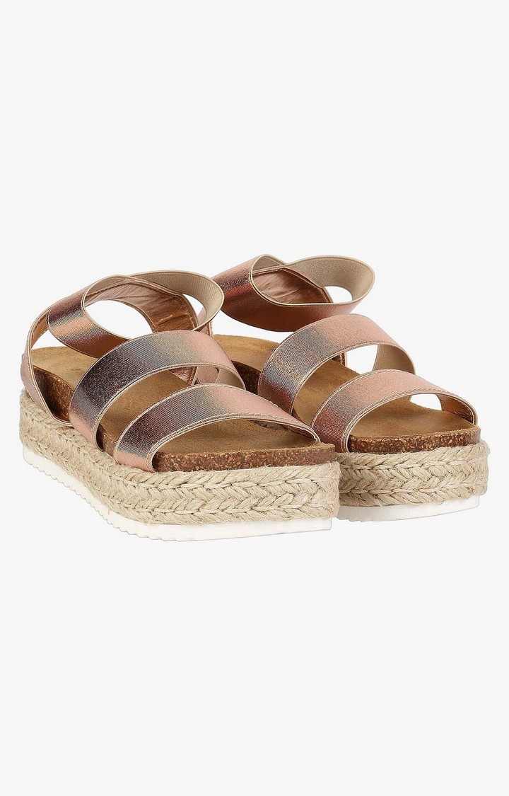 Kimmie Gold Wedges