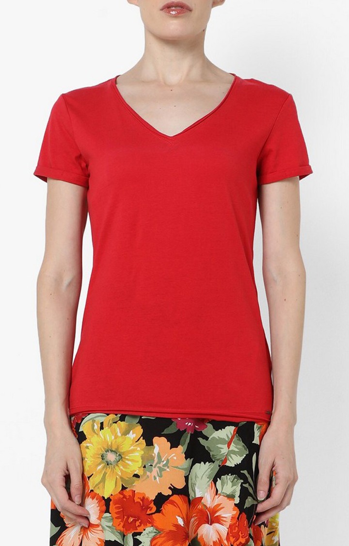 GAS | Regular Fit V-Neck Half Sleeves Halis V T-Shirt