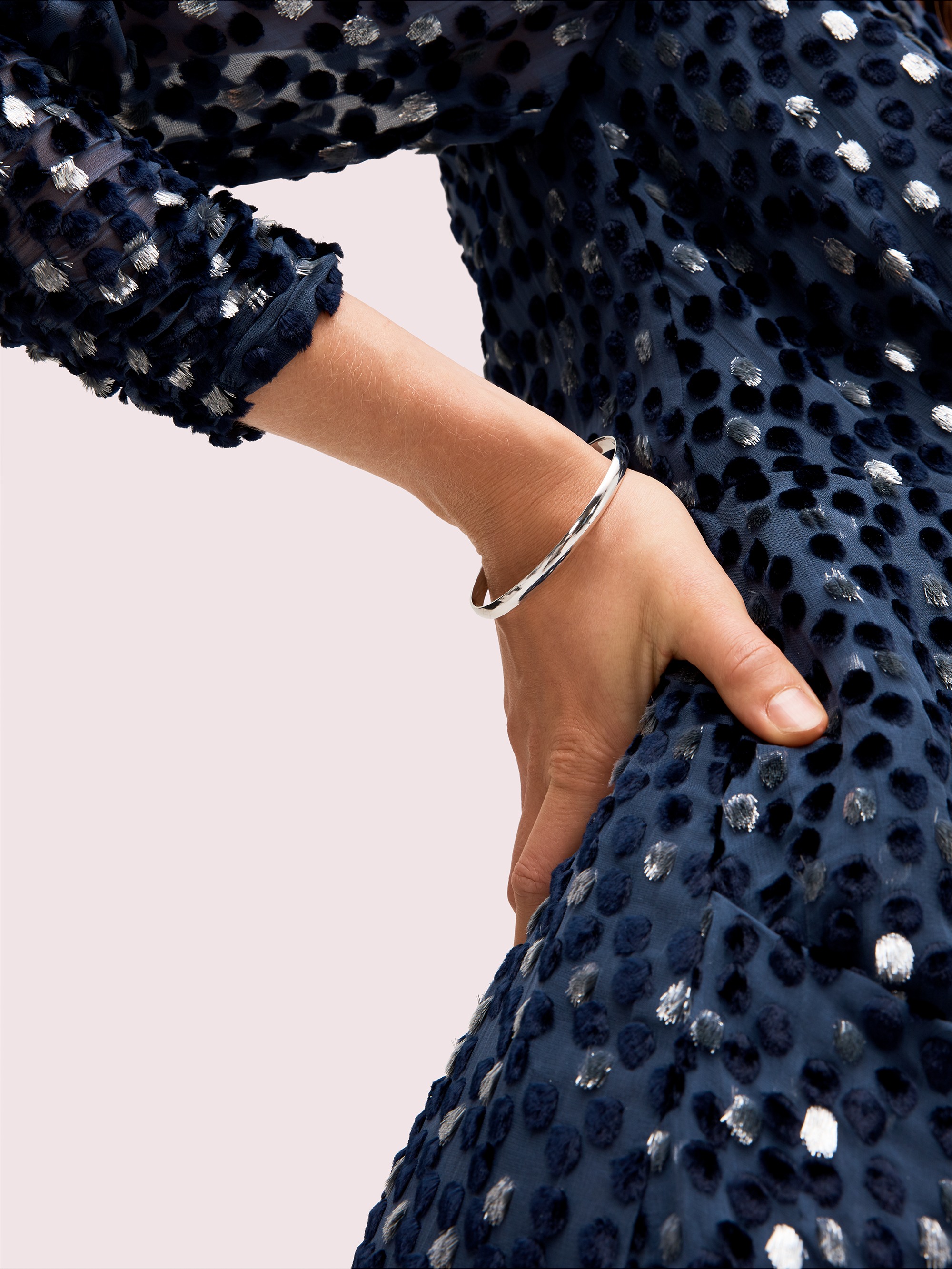 Silver Lining Idiom Bangle