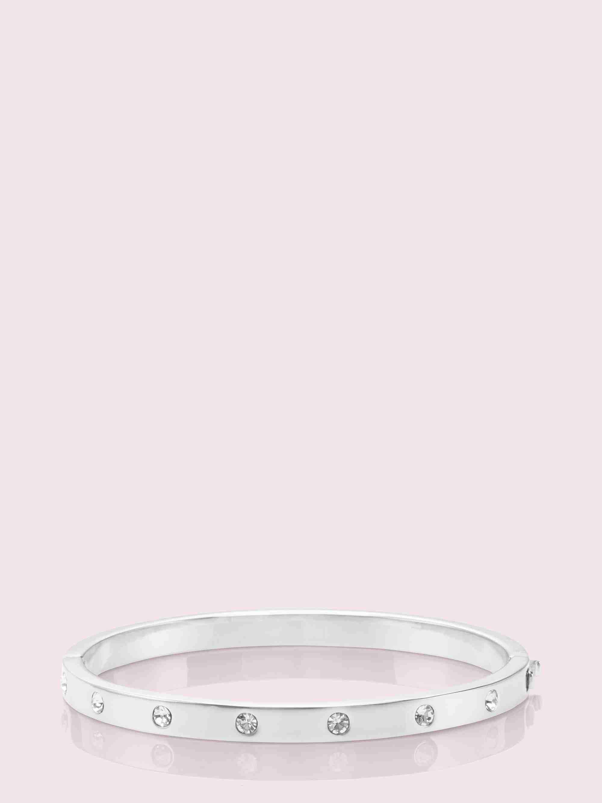 Metal Stone Hinged Bangle
