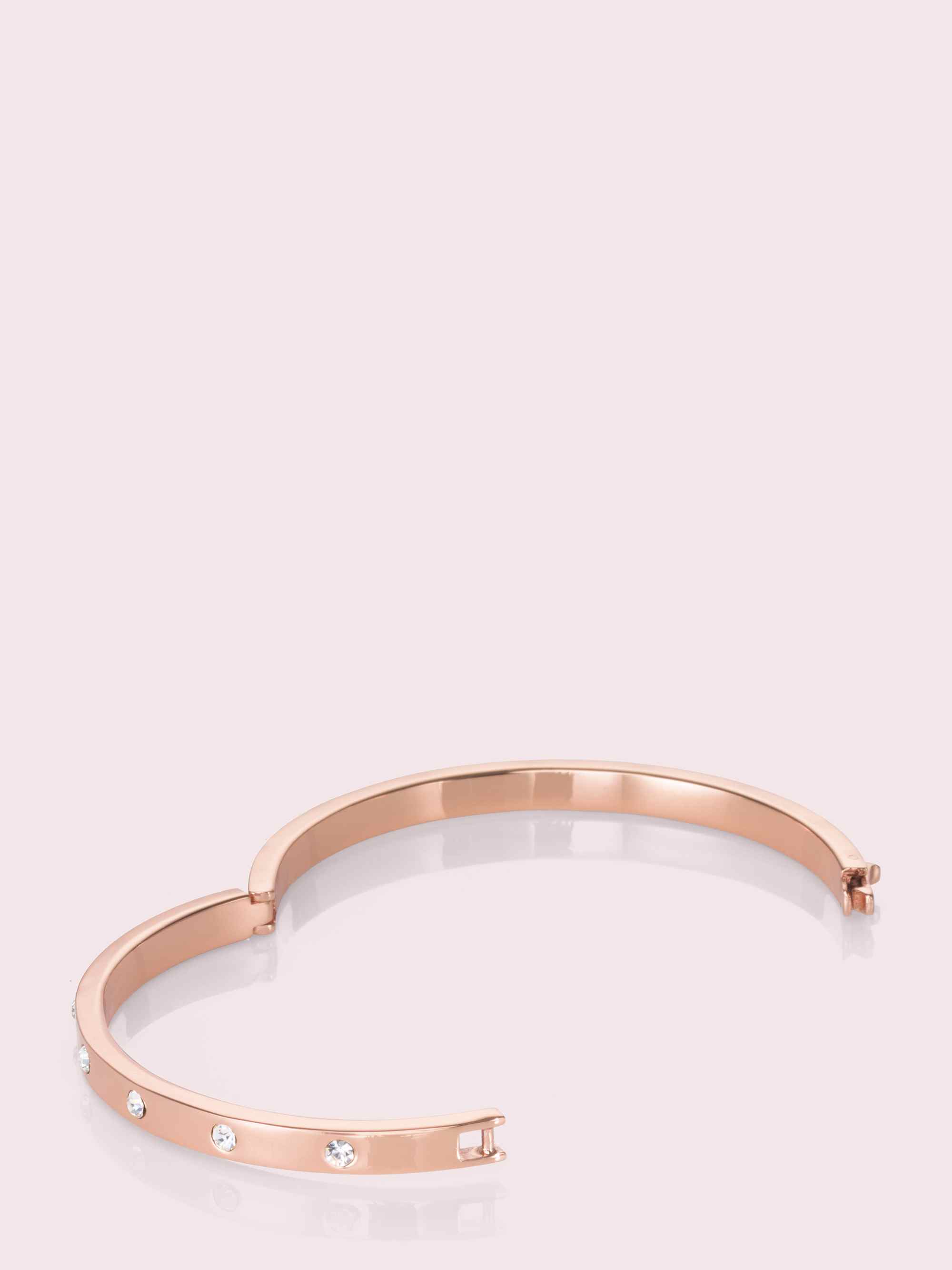 Metal Stone Hinged Bangle