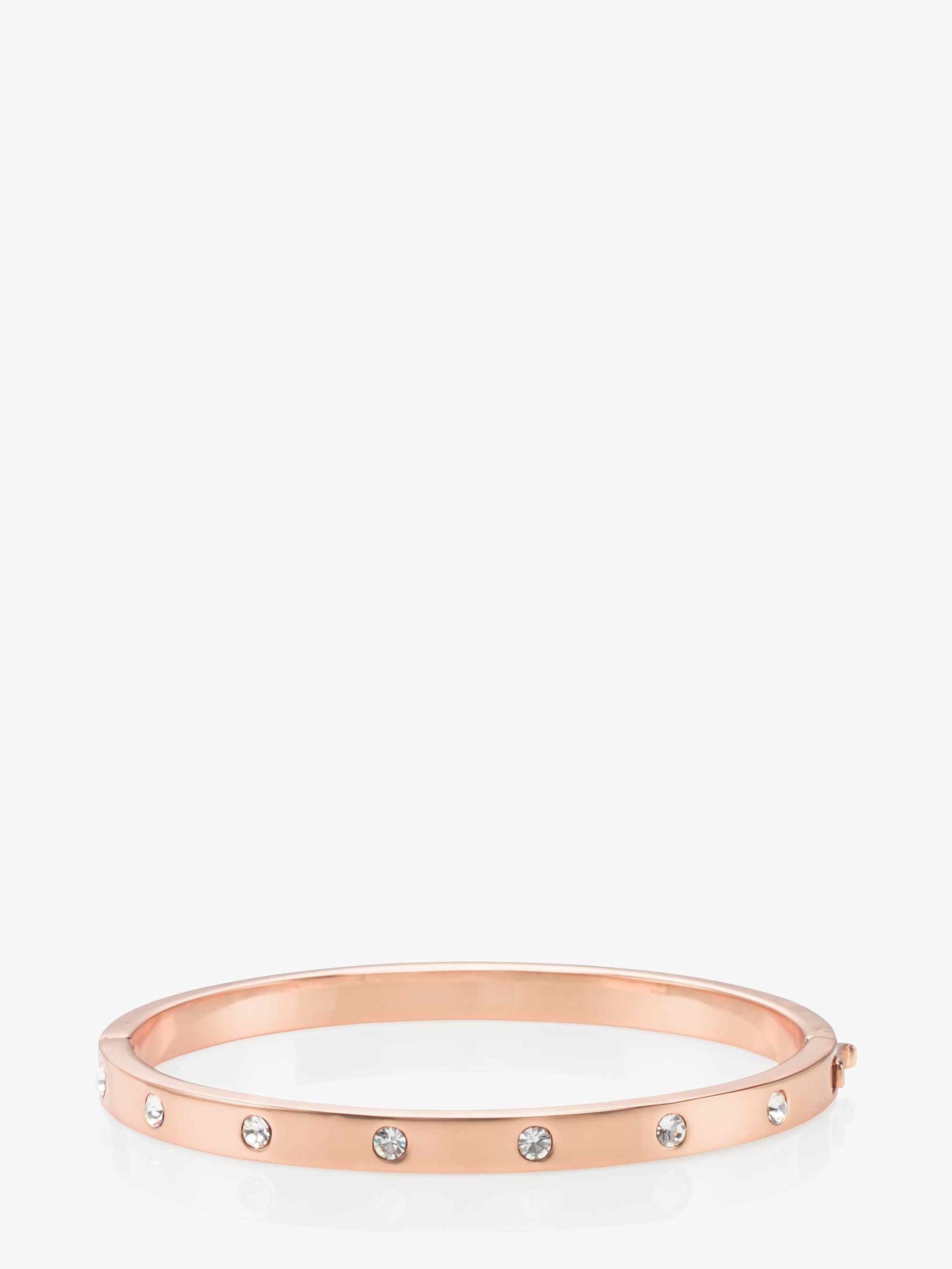 Metal Stone Hinged Bangle
