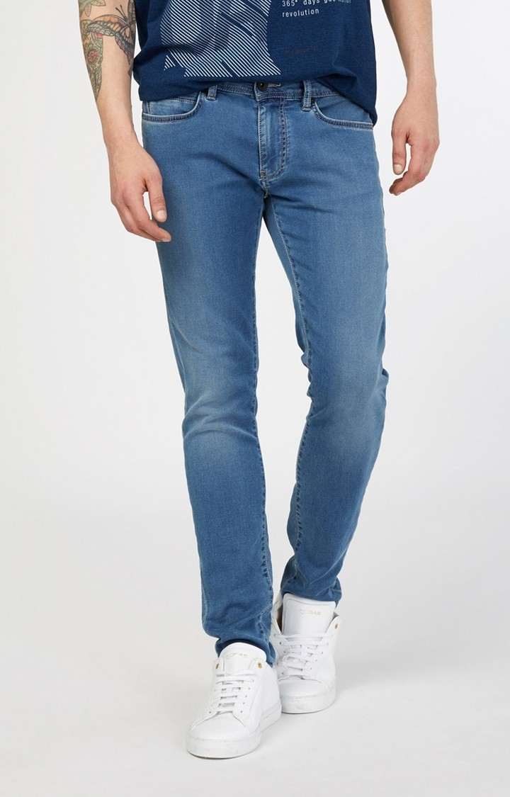 GAS | Men's Sax Zip Blue Skinny Fit Jeans
