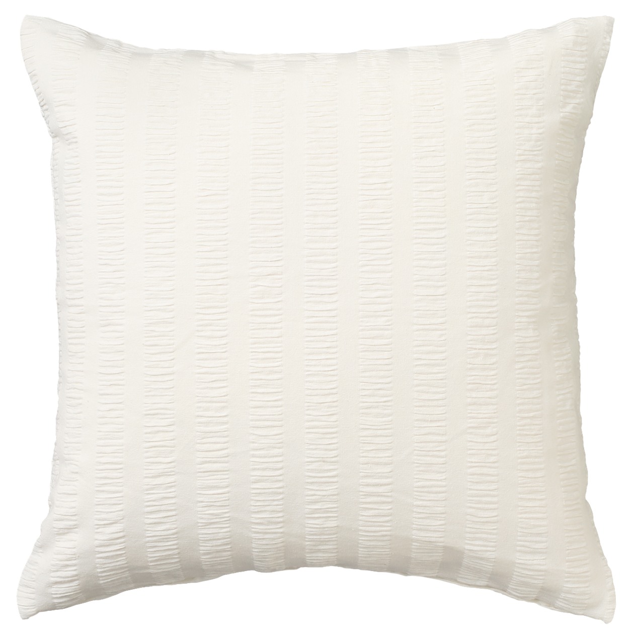 ORGANIC COTTON SEERSUCKER CUSHION COVER OFF WHITE