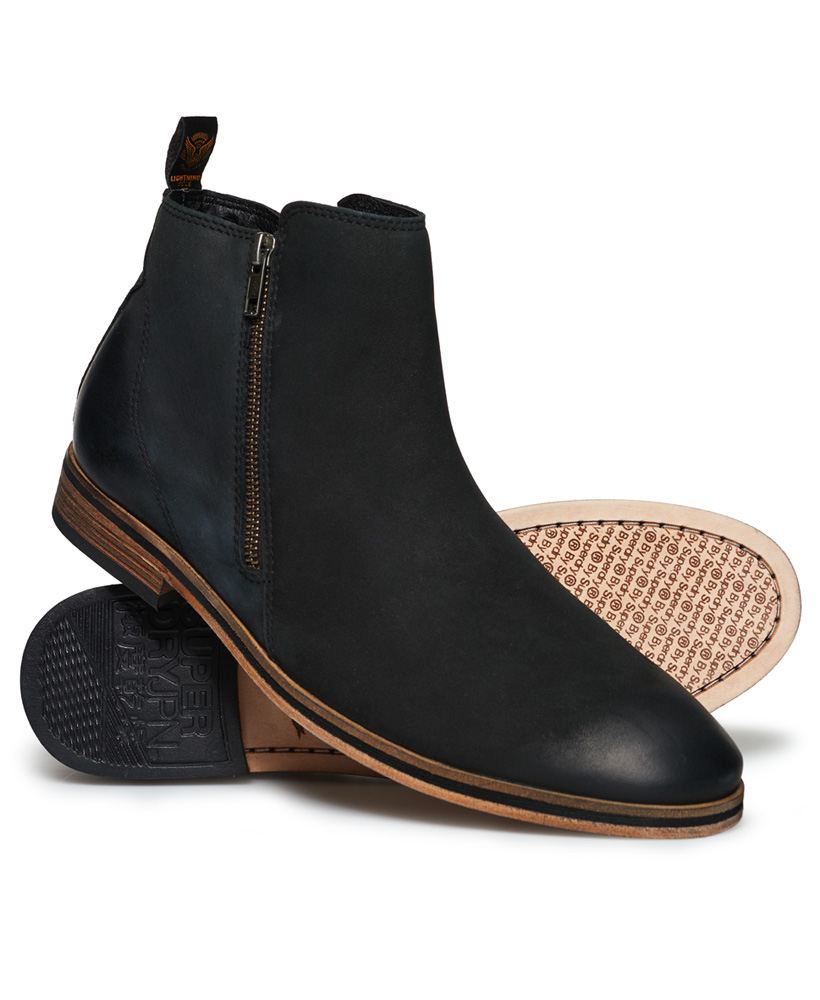 Superdry trenton zip boot black outlet