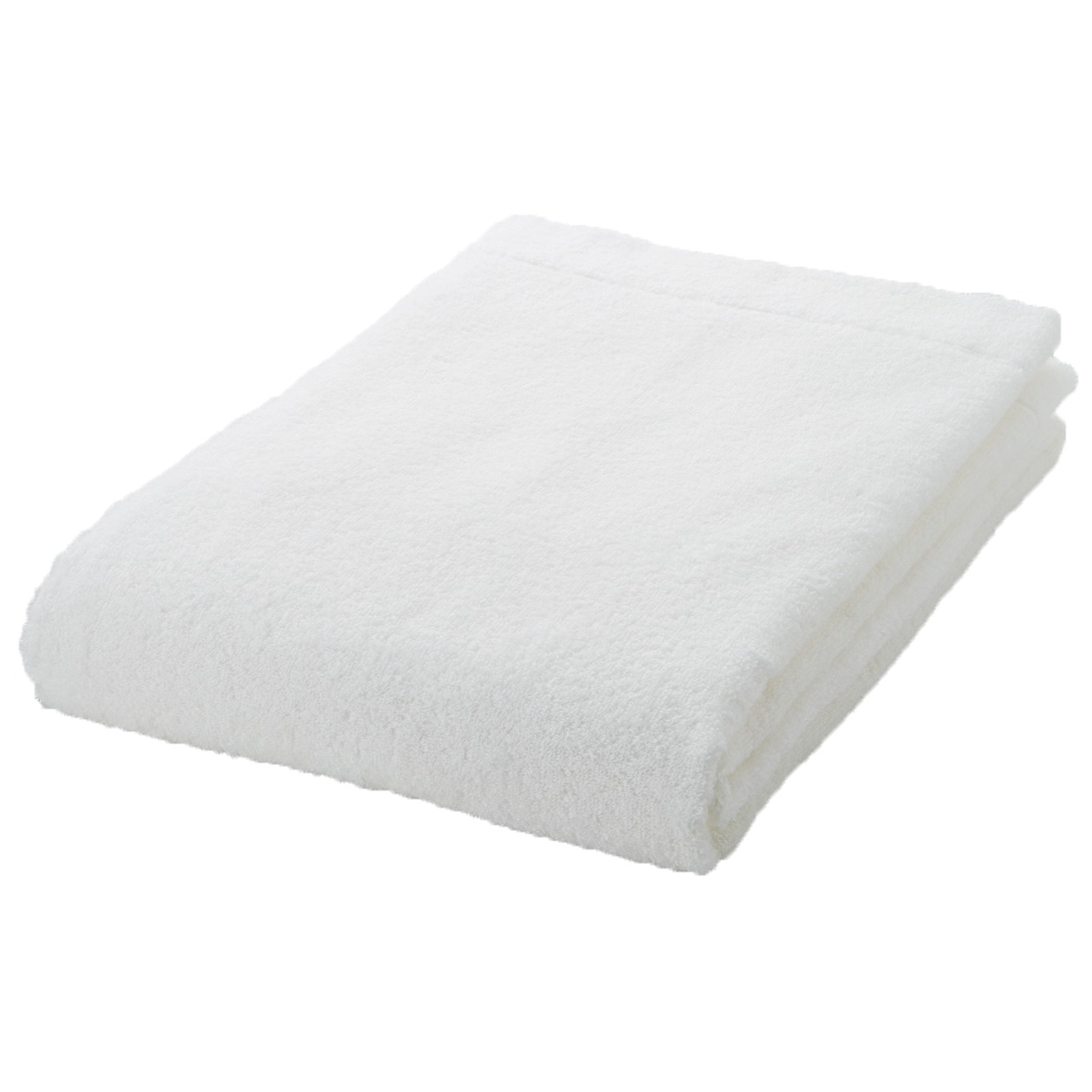 ORGANIC COTTON BLEND THIN BATH TOWEL OFF WHITE