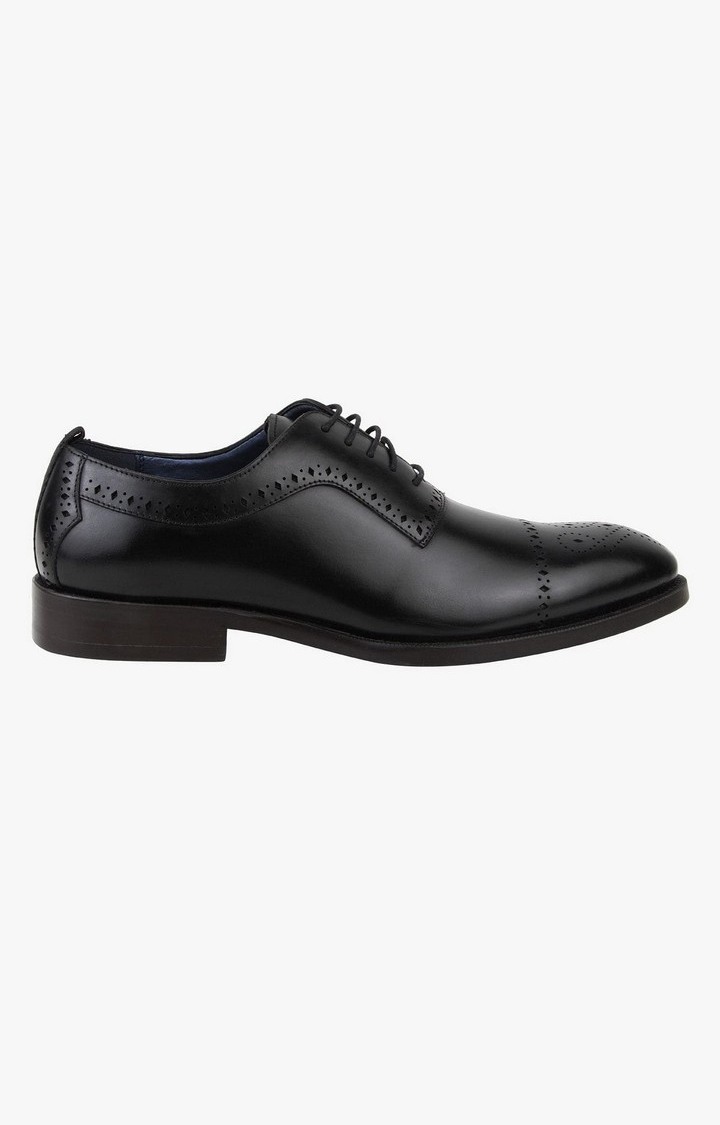 Cerra Black Tie-Ups & Dress Loafers