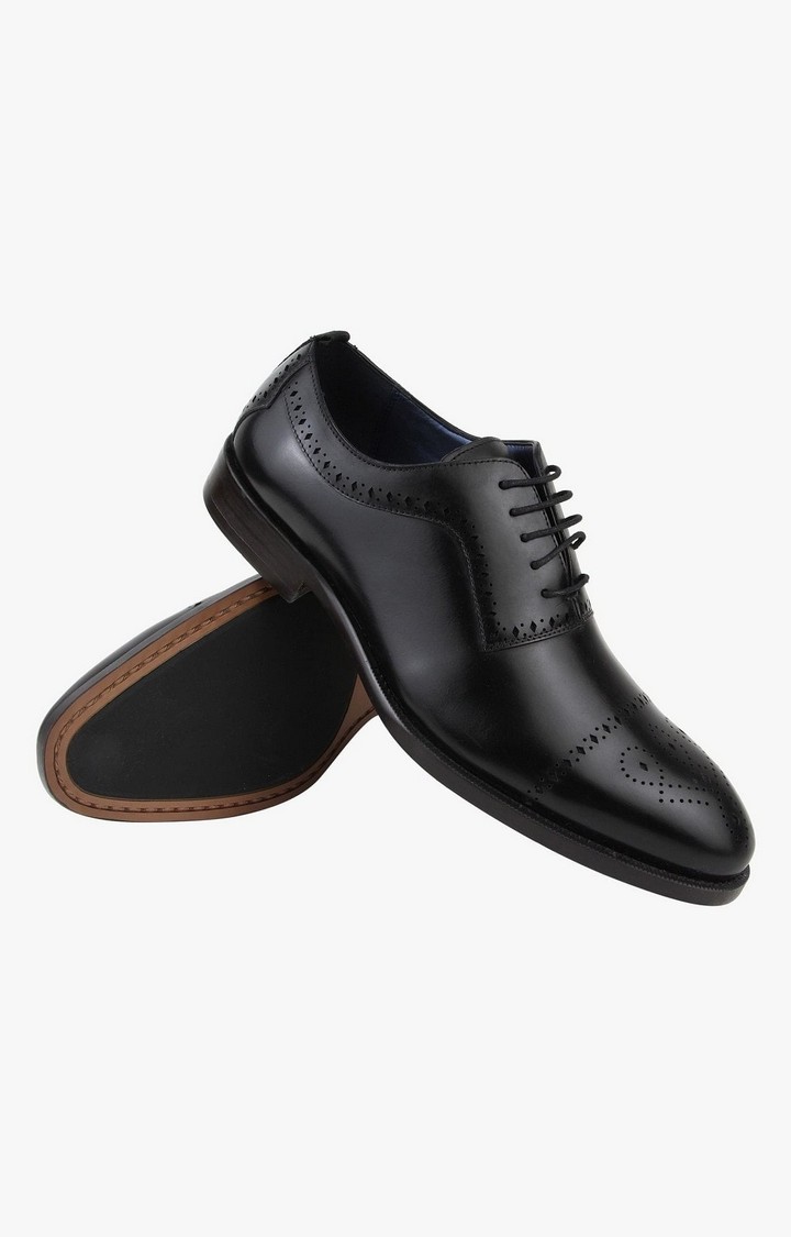 Cerra Black Tie-Ups & Dress Loafers