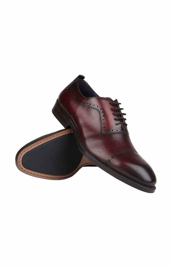 Cerra Red Tie-Ups & Dress Loafers